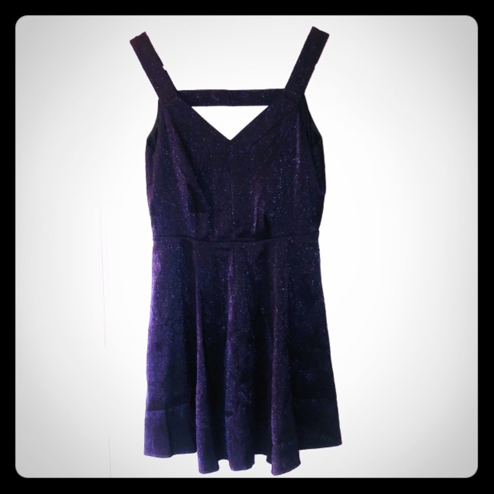 BCBG dark purple mini dress
